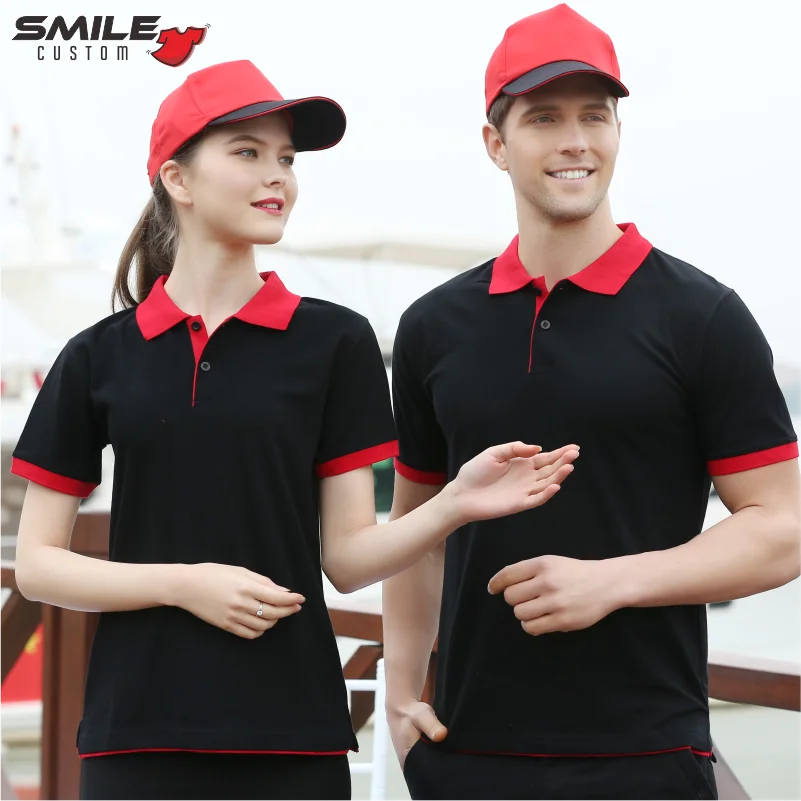 Summer Company Personal Business Short Sleeve Polo Design Printing Logo Casual Men And Women Lapel Shirt Custom Embroidery Brand