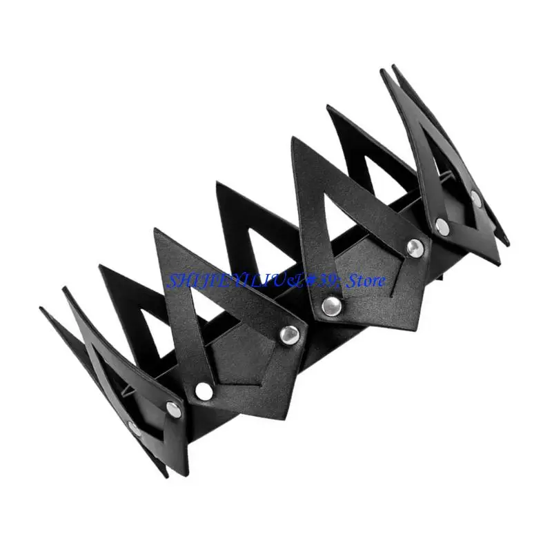 

E21F Гибкая кожаная повязка для волос для активного использования, нескользящая основа, головной убор с короной для сценических