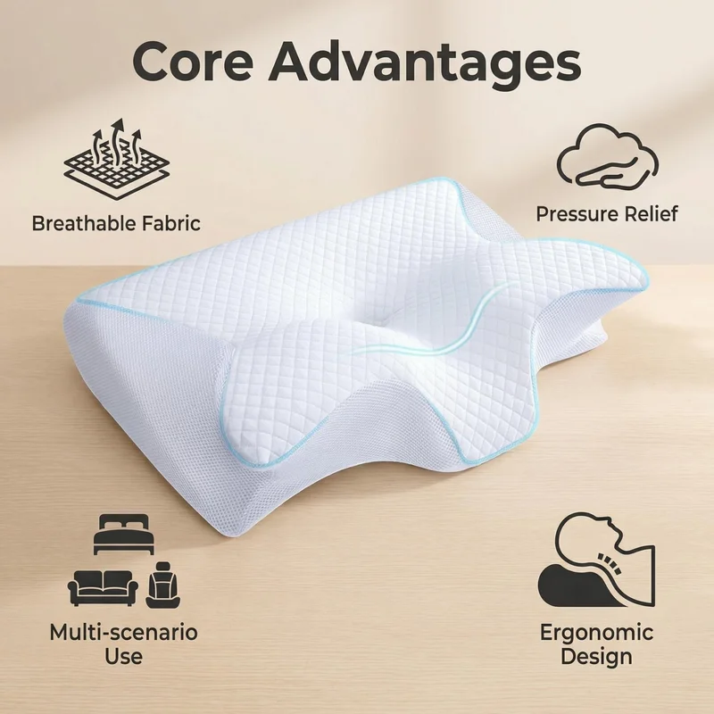 Memory Foam Kussen Cervicaal K - Memory Foam Orthopedic Pillow Neck Pain recensie en prijs
