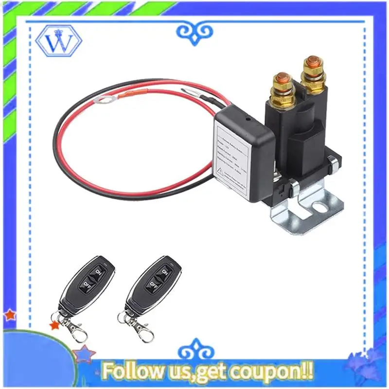 

M46K-High Current Main Vehicle Battery Disconnect Switch Remote Cut-Off, Battery Isolator Kit, Voltage Sensitive Relay