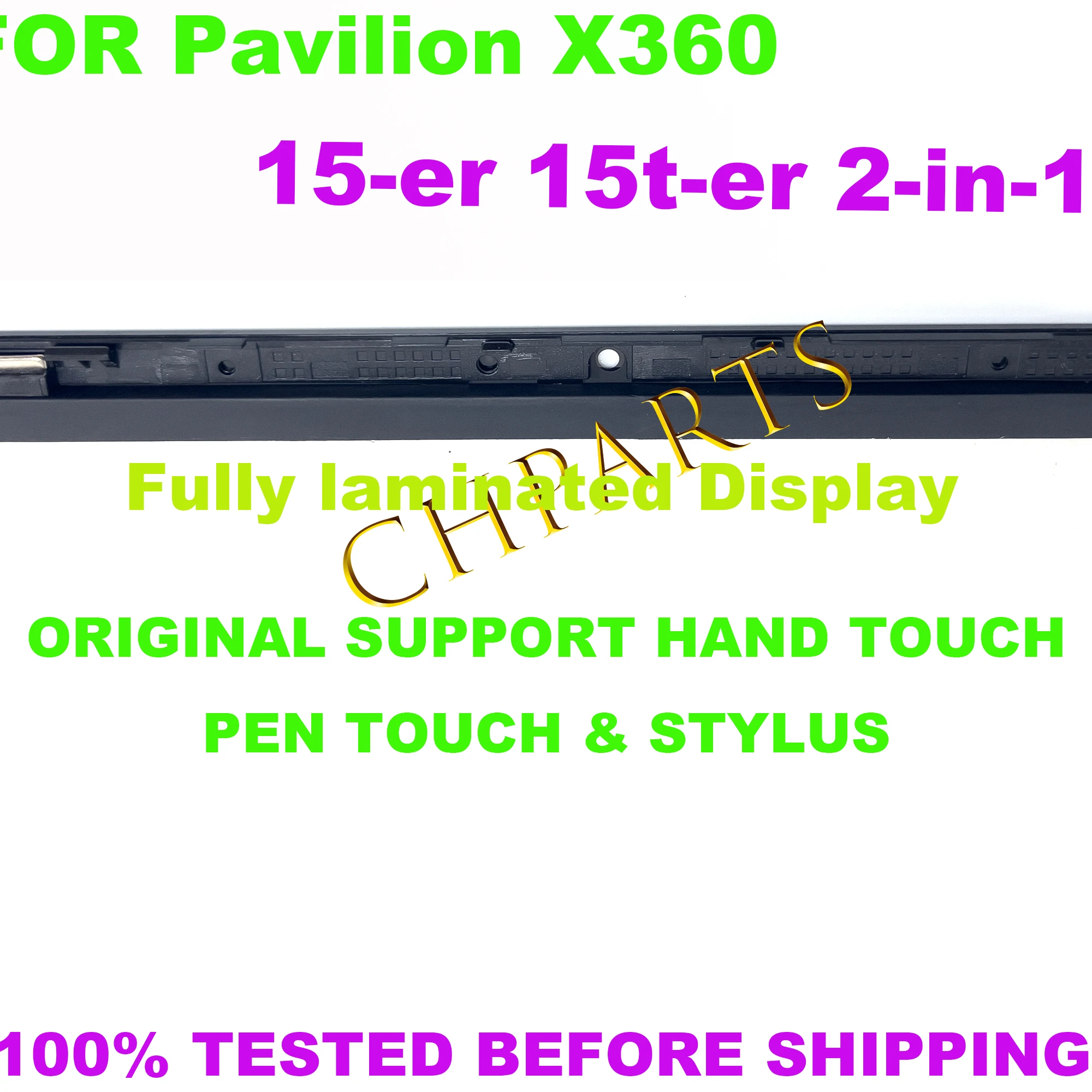 Imagem -05 - para hp Pavilion X360 15-er 15-er0007ur 15-er0003nb 15-er0996nz Display Lcd Montagem da Tela de Toque L73065-jd1 15.6 1080p