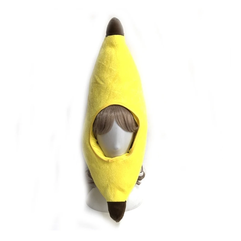 

Comical Banana Hat With Elastic Band For Cosplay And Halloween Costumes