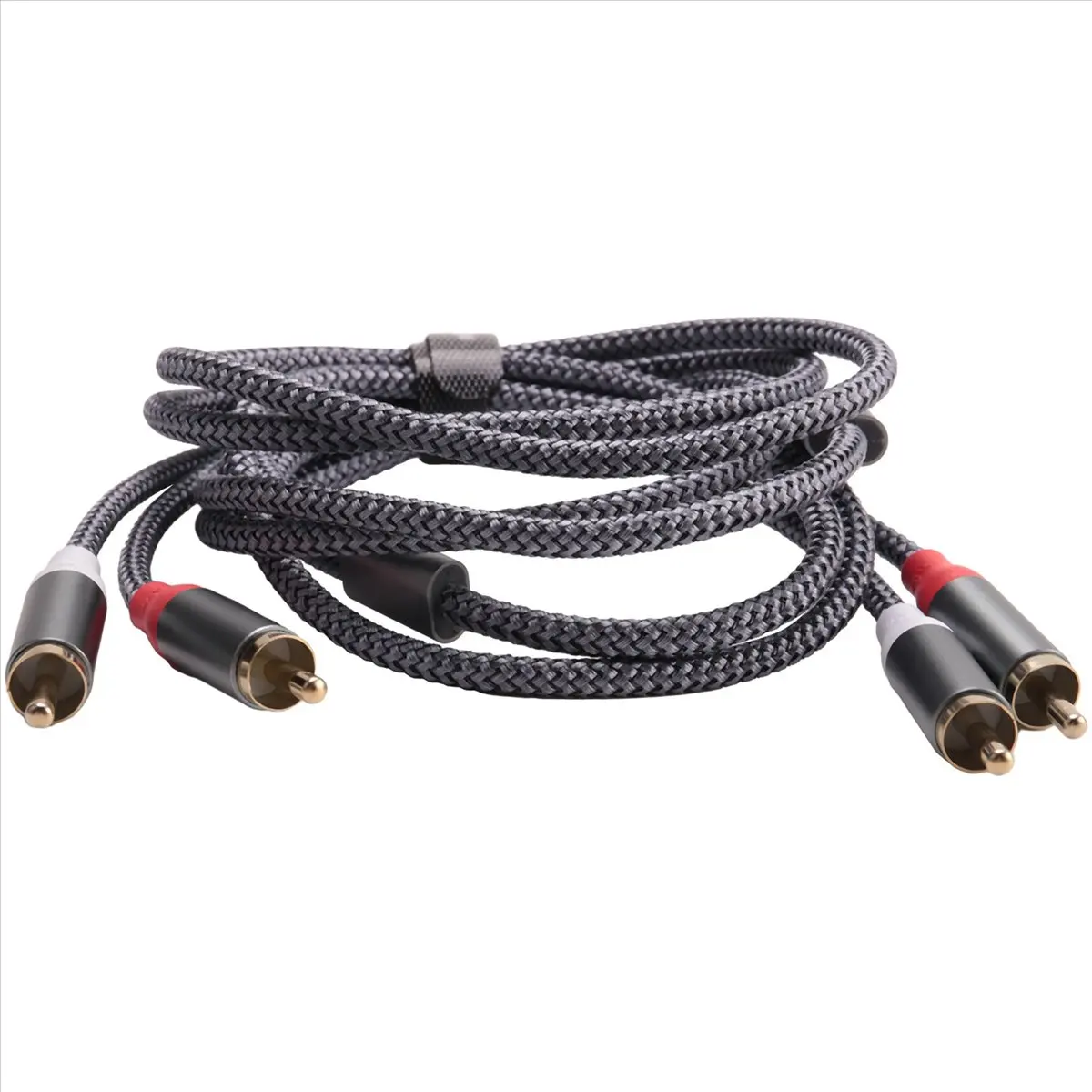 Replacement RCA Stereo Cable, [6Ft/1.8M, Dual Shielded Gold-Plated] 2RCA Male to 2RCA Male Stereo Audio Cable for Home Theater