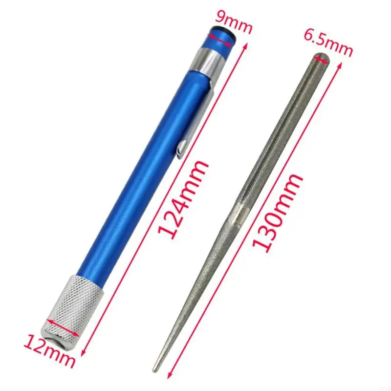 77Ja 2in1 messlijper diamant pen -vormige slijper zak slijpstang voor vishaken Serrations darmhaak keuken