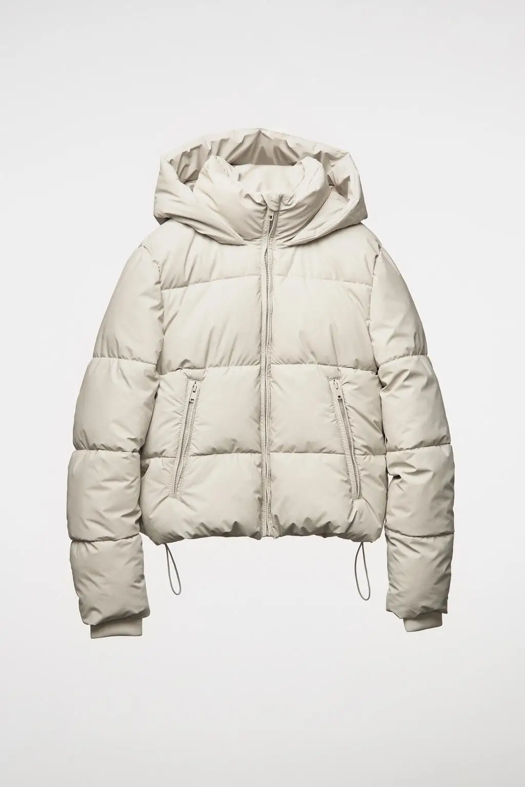 

Loose Fit Cotton Jaet for Women with Hood Pred Ss Autumn Winter Faion Sweet Sle Regular Sve Long Zipper Closure