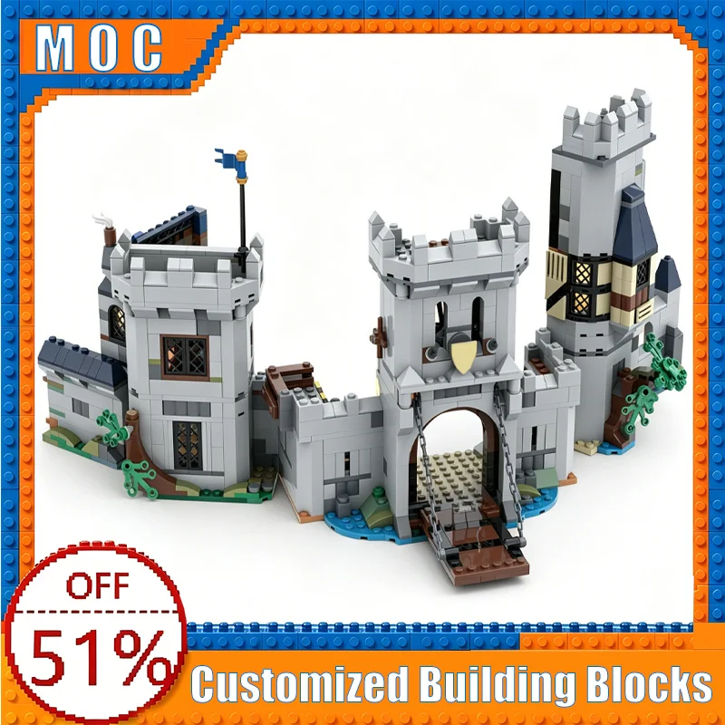 

NEW 1138 Parts Horse Knight Fortress Building Blocks Model Castle Set Assembly Educational Toy Creative Collection Birthday Gift