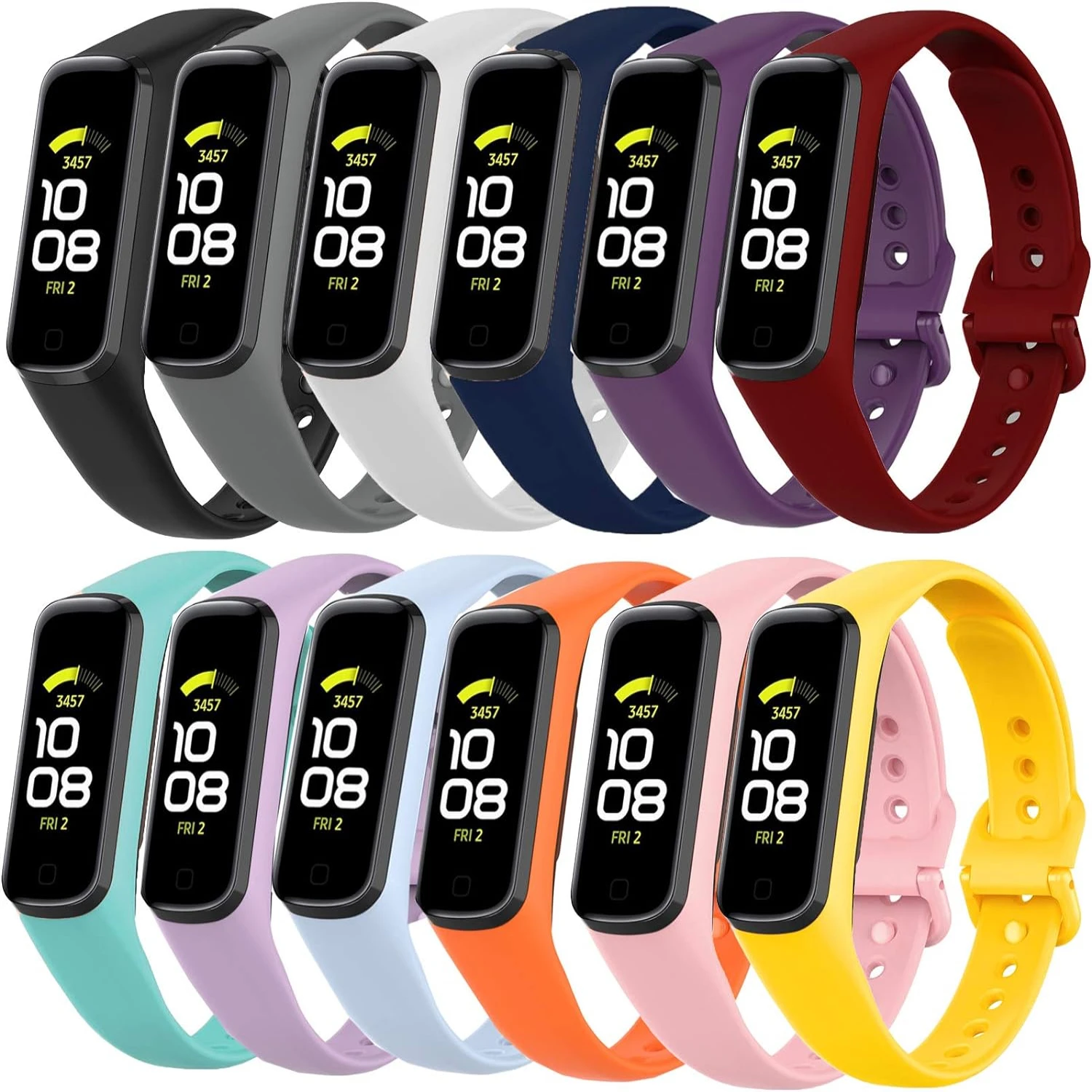 Stylish, High-Quality Silicone Fit 2 Bands to Elevate Your Fitness Game - Trendy Accessories for Active, Daily Wear, and Workout