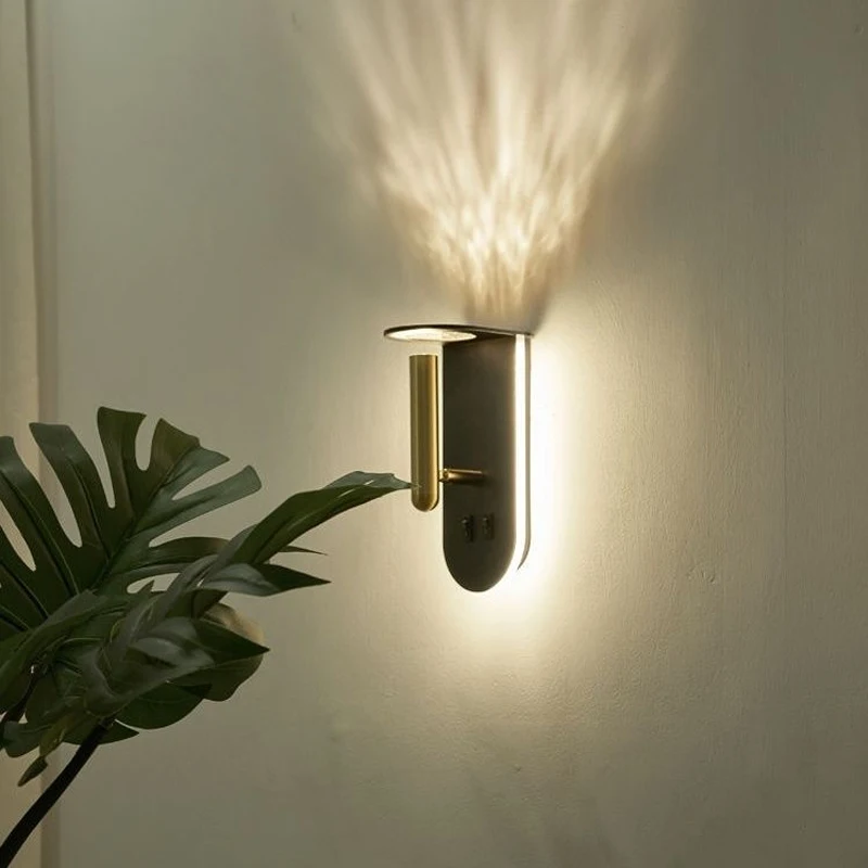 

Современный настенный светильник для спальни, гостиной, коридора, лестницы, креативный настенный светильник в скандинавском стиле с рисунком пламени