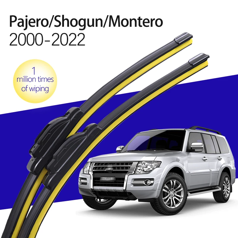 For Mitsubishi Pajero Shogun Montero 2000-2022 Front Windshield Wiper Blade Refill Window Cleaning Car Accessories 2001 2020