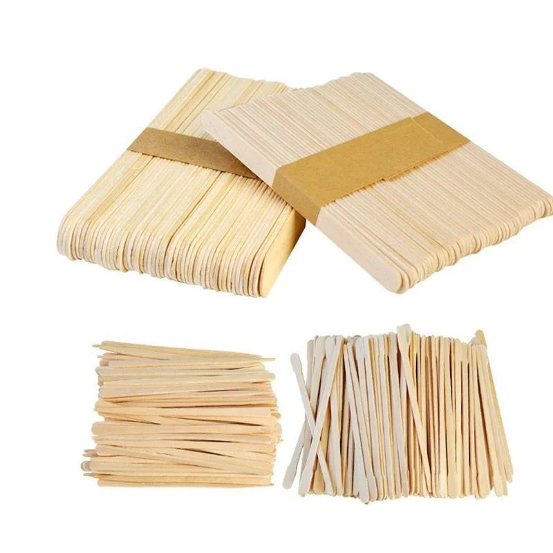 New Woman Wooden Body Hair Removal Sticks Wax Waxing Disposable Sticks Wood Tongue Depressor Spatula Beauty Toiletry Kits