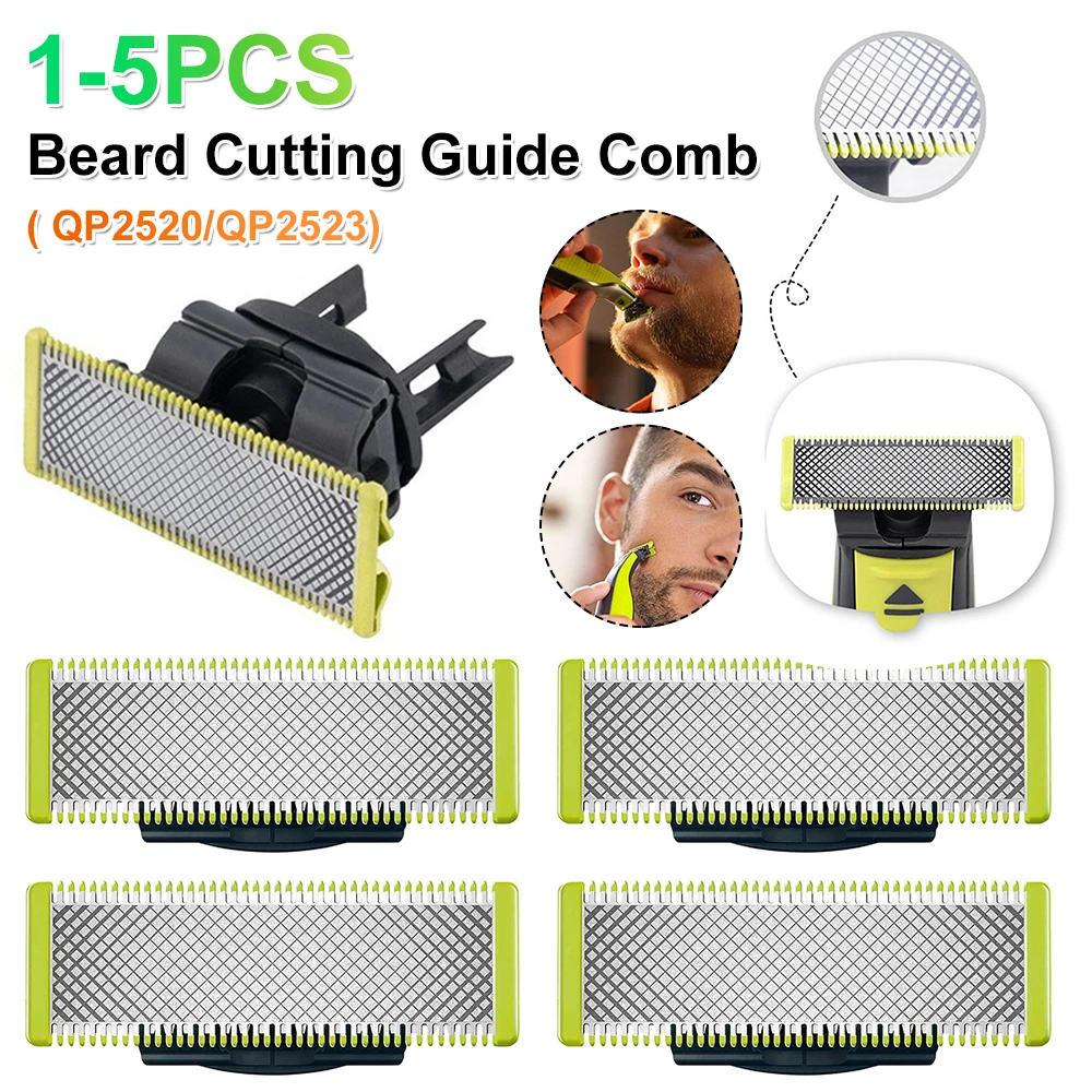 1-5pcs Limit Guide Comb Easy To Install Beard Cutting Guide Comb Oneblade Guards for Philips One Blade Shaver QP2520/QP2523