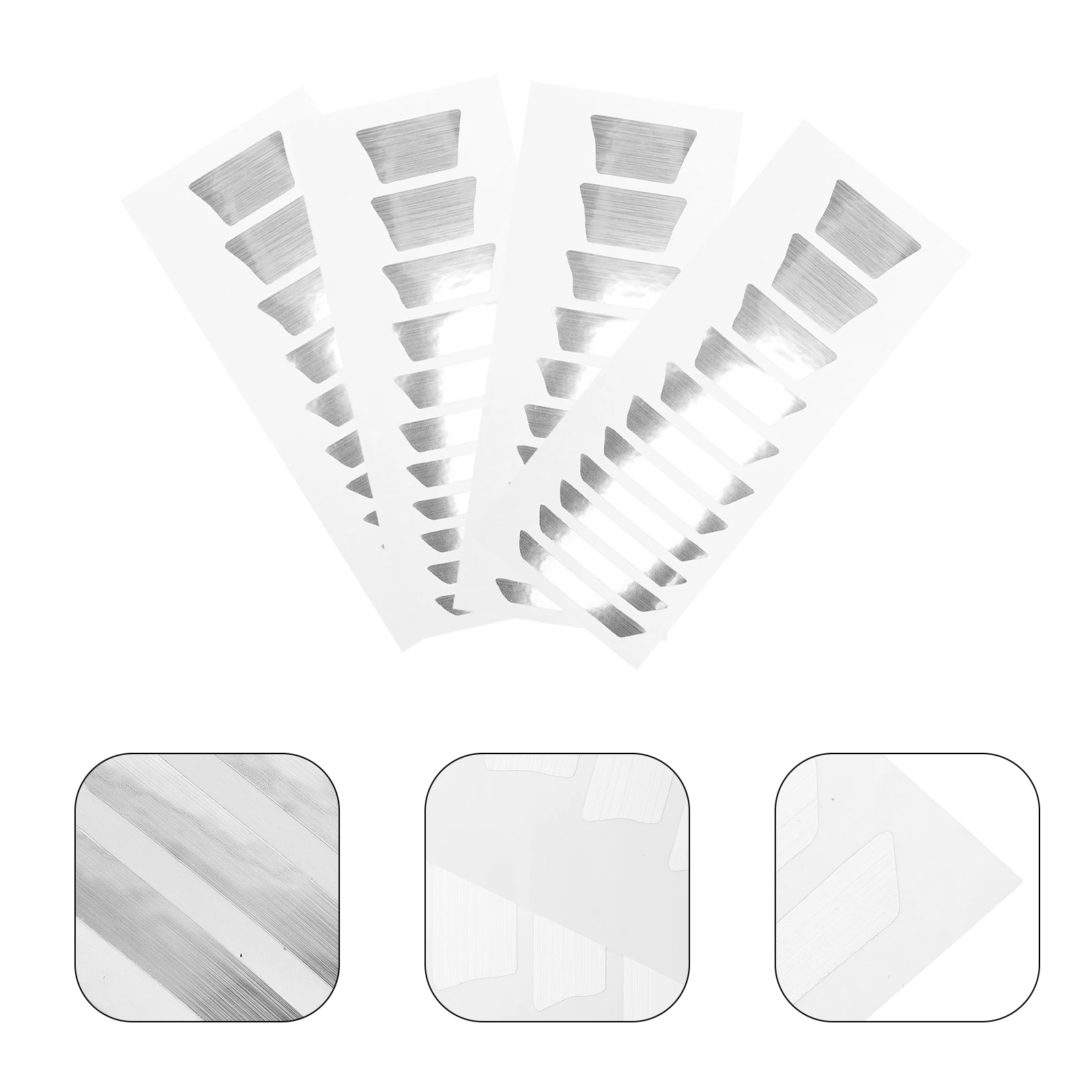 

4 Sheets Fingerboard Stickers Guitar Decals Fretboard Note Instrument Trapezoidal Musical Map