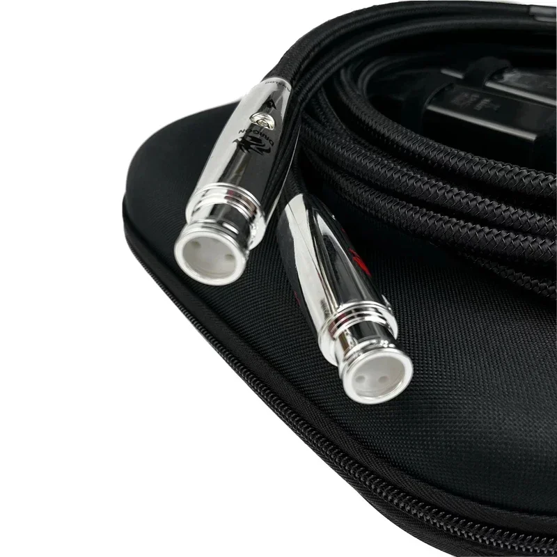 Audiofilski zbalansowany kabel Dragon XLR PSS Pure Silver HiFi Audio Interconnect Line z systemem rozpraszania hałasu