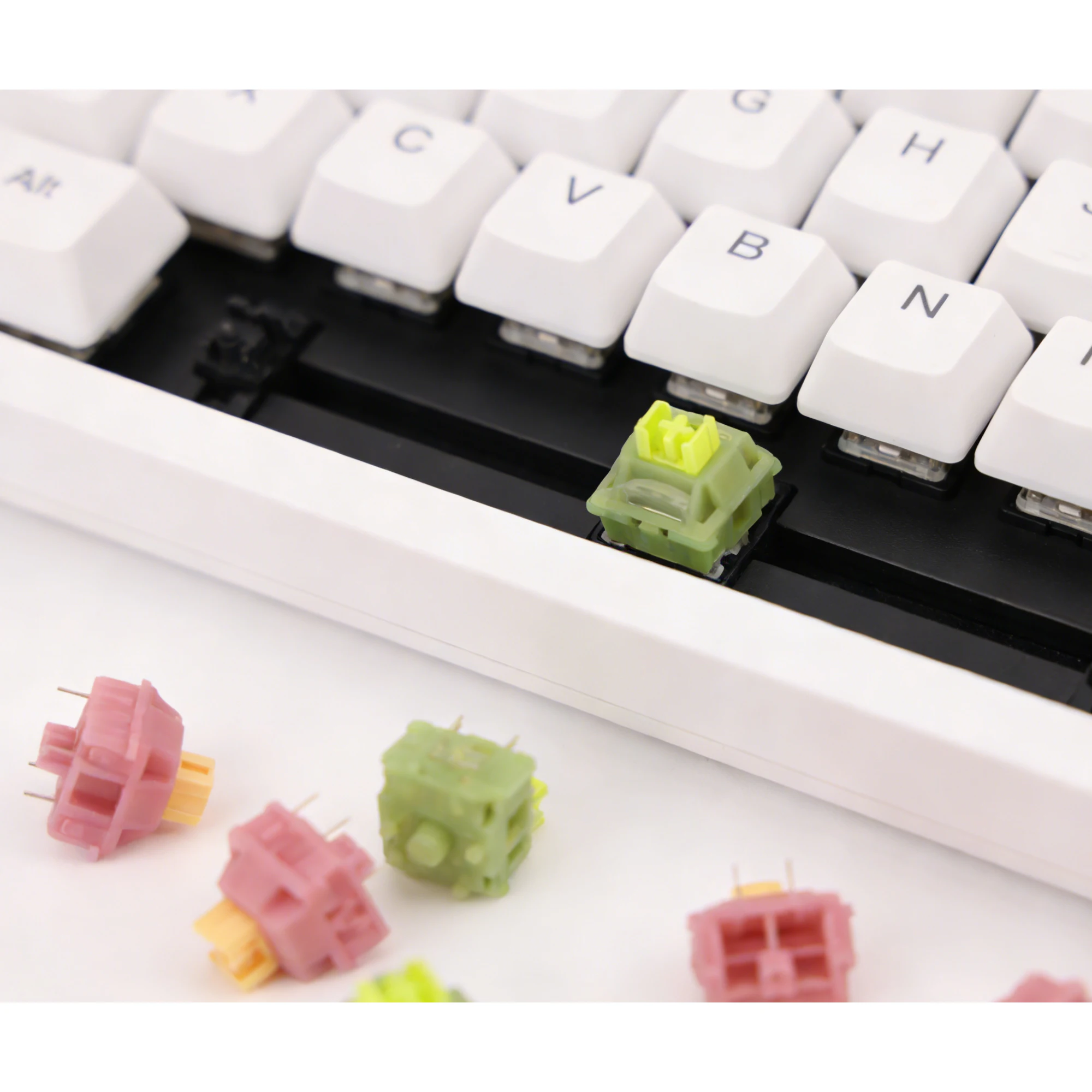 Outemu Silent Peach V3  Silent Lemon V3 Pre-Lubed Switches Linear Tactile 5Pin Hot Swap PA66 POM for Mechanical Keyboard