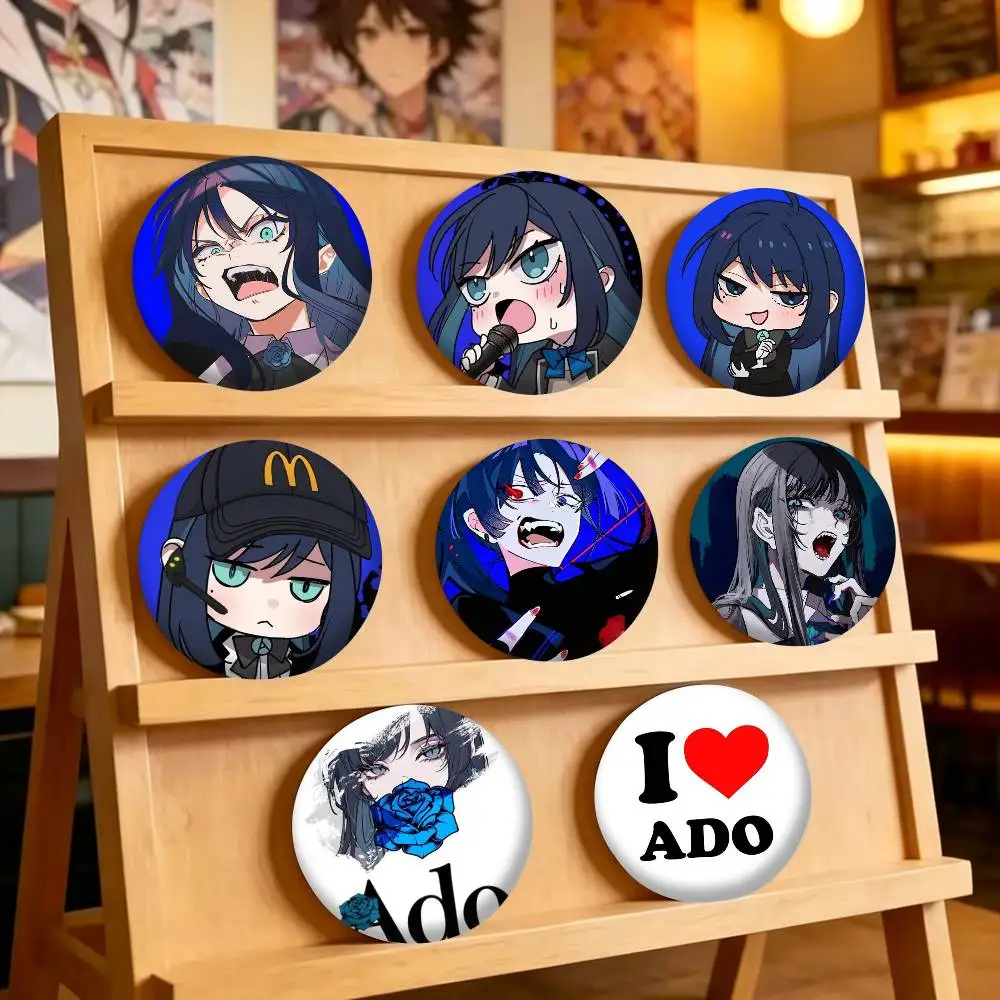 Japan Hot Singer A-Ado 25 32 44 58 75mm Badges Personalized Round Brooches Pins Accessory Gift