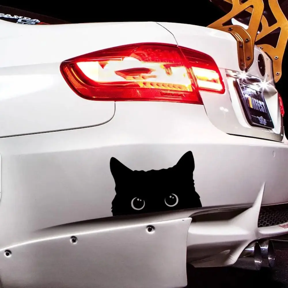 New PET Car Cat Sticker Cat Peeking Auto Accessories Bumper Sticker Self-Adhesive Car Styling Decoration Car