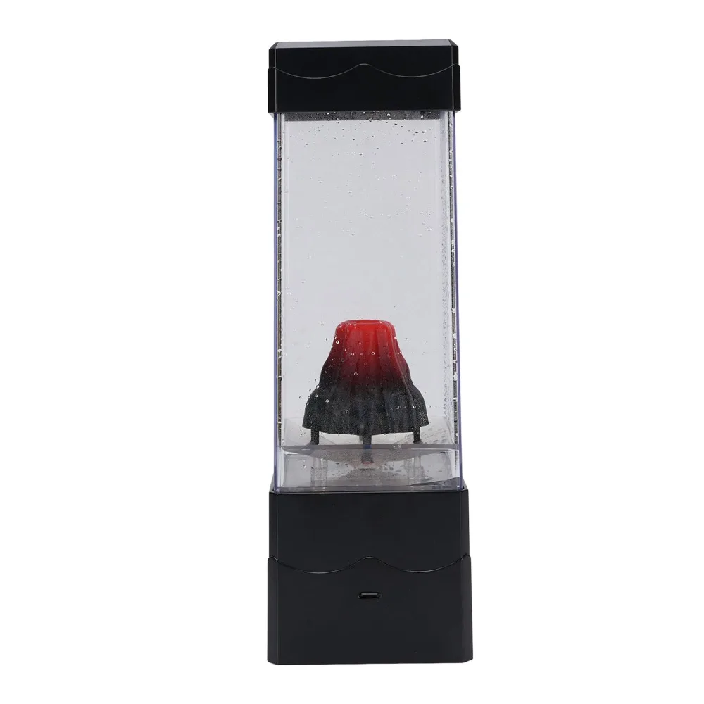 Multiple Lighting Modes Volcano Night Light USB Powered Red Lava Effect Volcano Table Lamp Water Eruption Effect