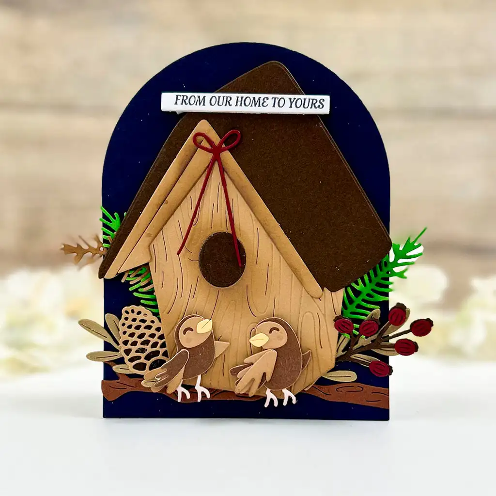 Christmas Bird House Metal Cutting Dies for DIY Scrapbooking Crafts Dies Cut Stencils Maker Photo Album Template Handmade