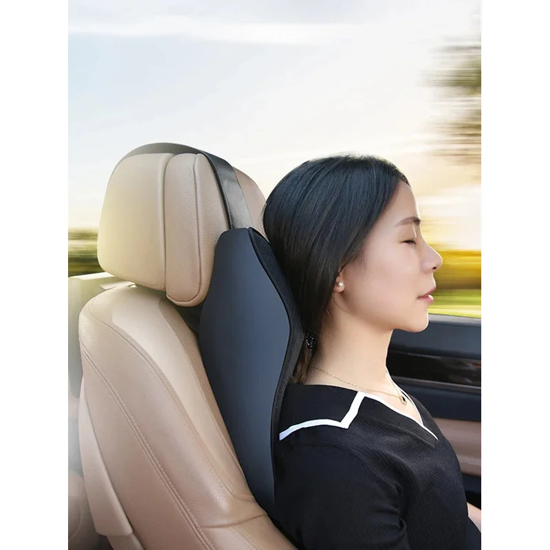 Almofada de encosto de cabeça de carro 3D geral Four Seasons Suporte de pescoço respirável espesso multifuncional