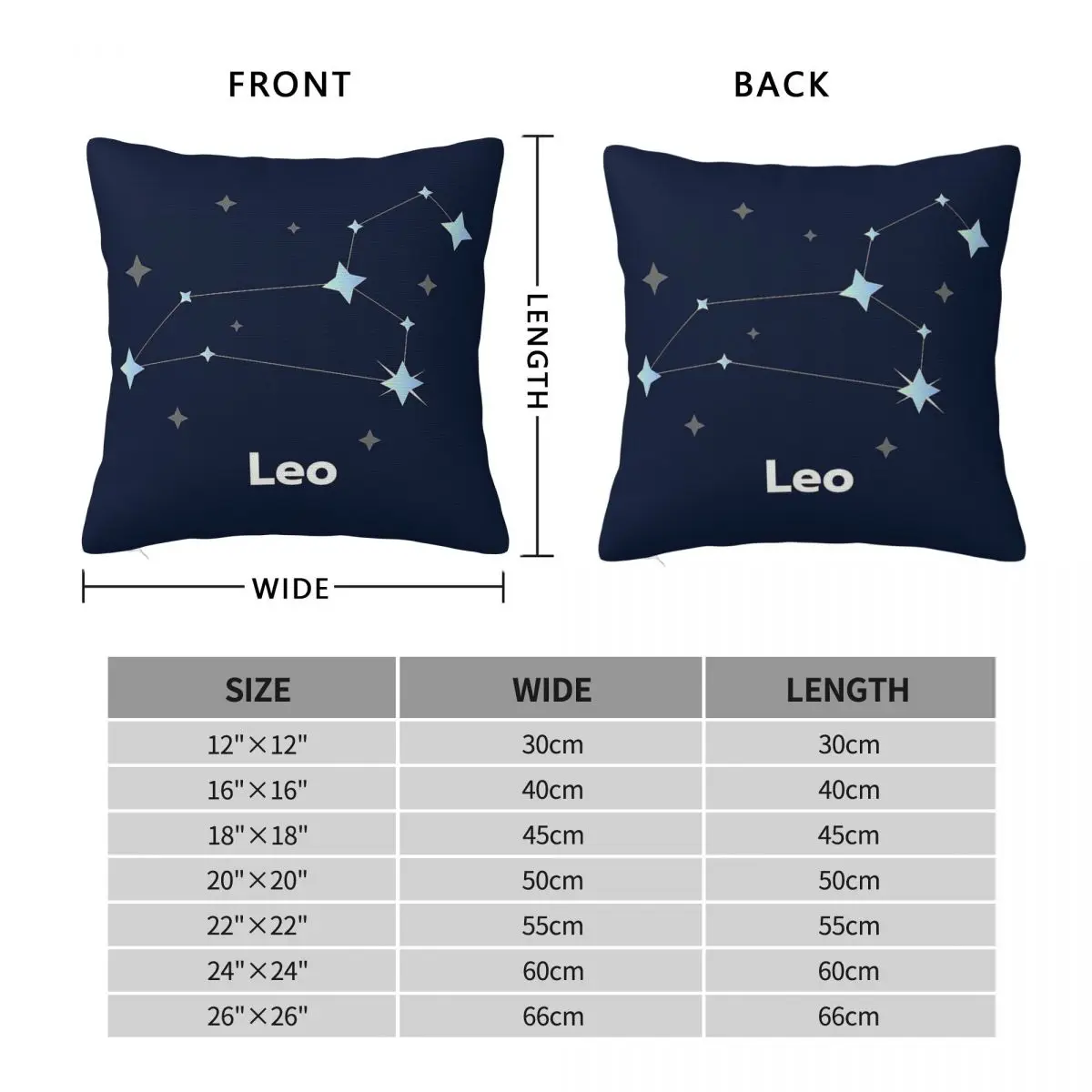 Lion Leo Zodiac Pillowcase Polyester Linen Velvet Printed Zip Decorative Sofa Seater Cushion Cover Wholesale 18