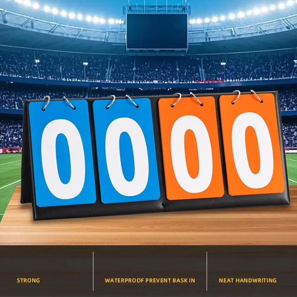 4-Digit Scoreboard Sports Competition Scoreboard for Table Tennis Basketball Badminton Football Volleyball Referee Score Board