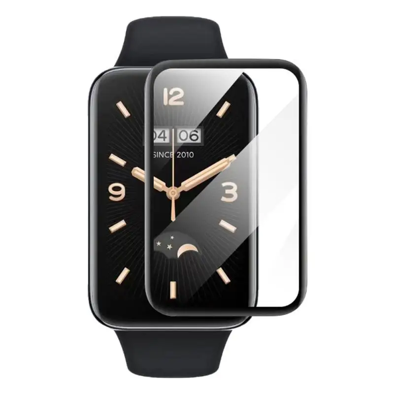 1/5SETS Invisible Compatible With Mi Band 7 Touch Flexible Buffer Full Screen Overlay Clear Curved Surface Sensitive