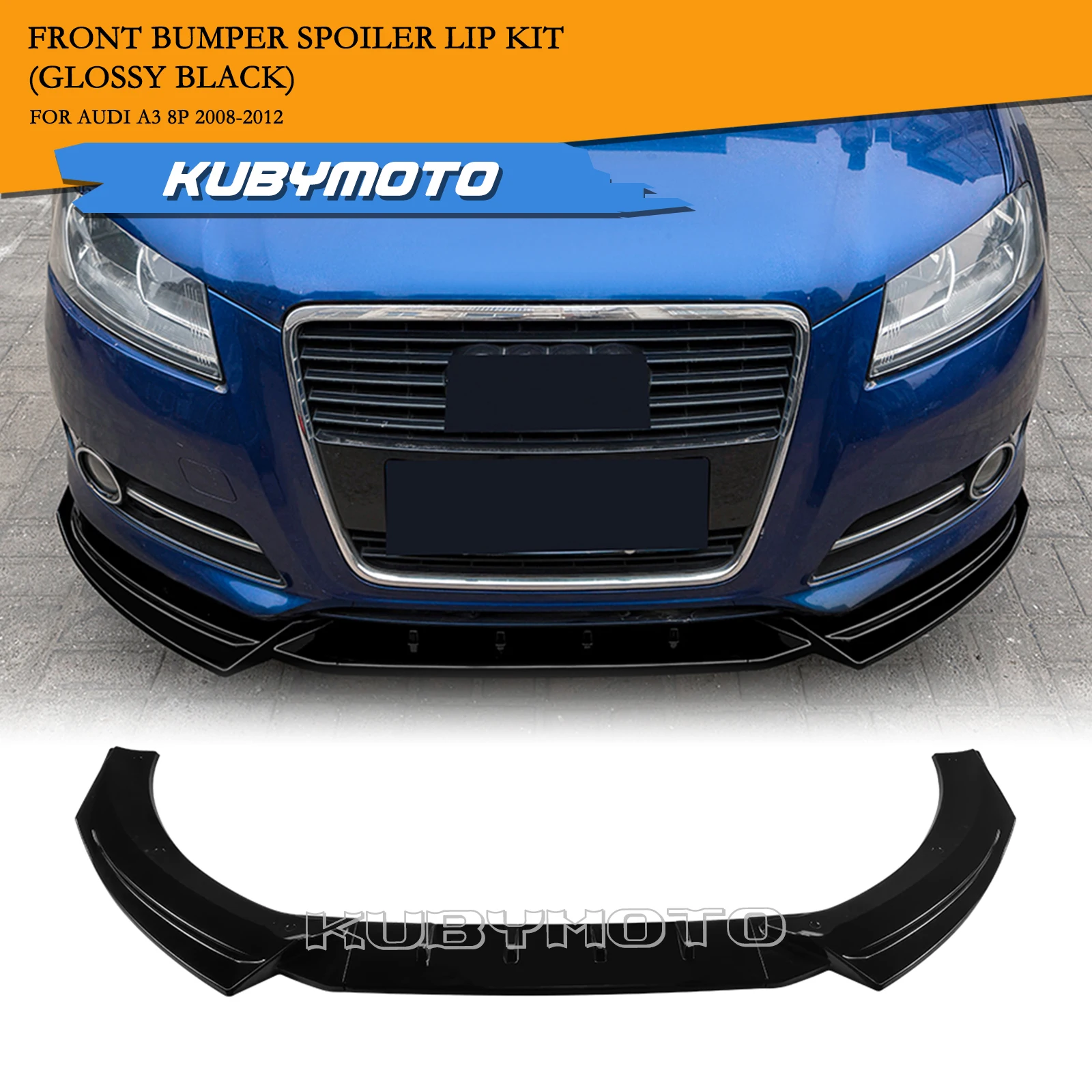 

Автомобильный передний спойлер, нижний сплиттер для Audi A3 8P 2008-2012, стандартная версия