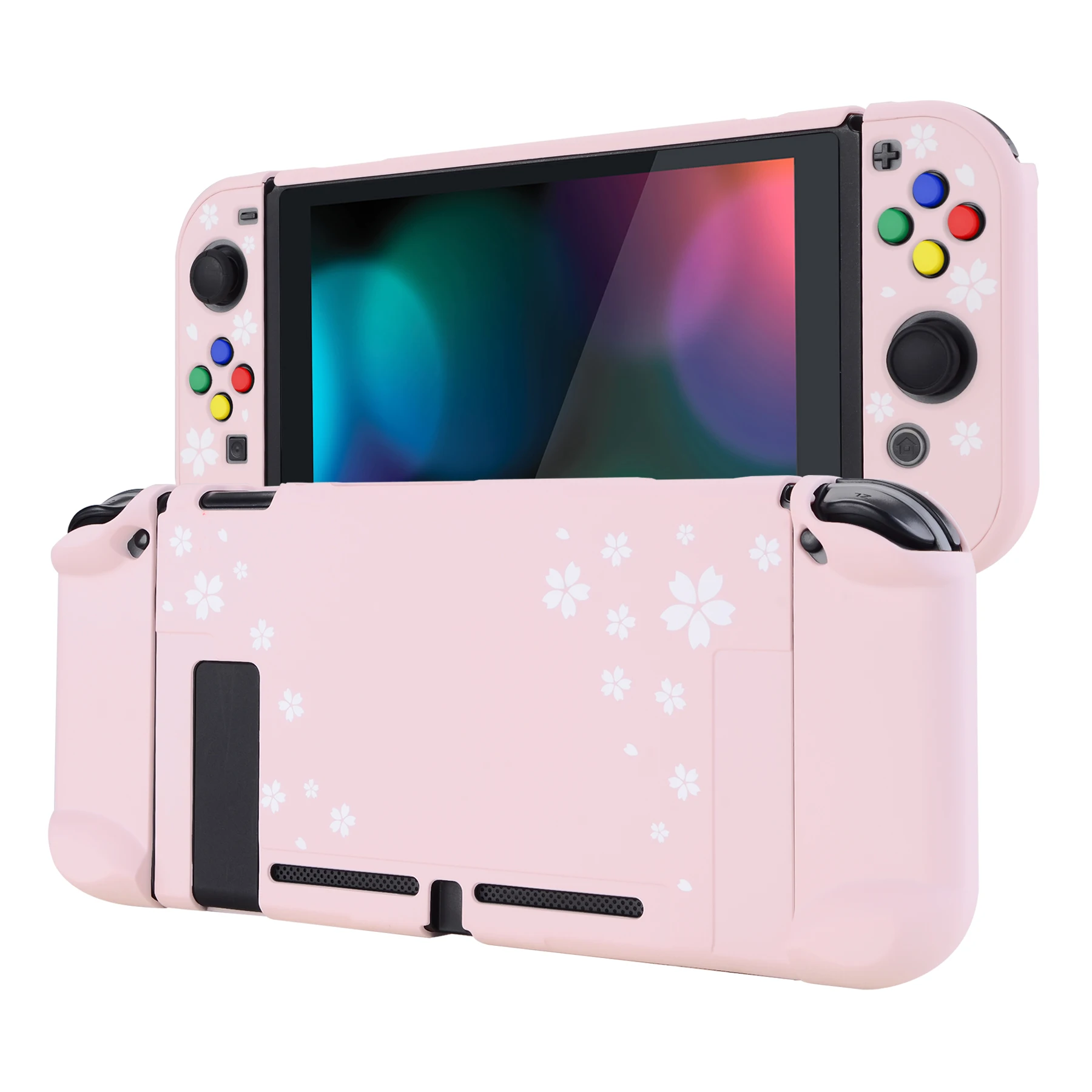 PlayVital-funda trasera Joycon Separable, carcasa protectora dura con botones de dirección para NS Switch
