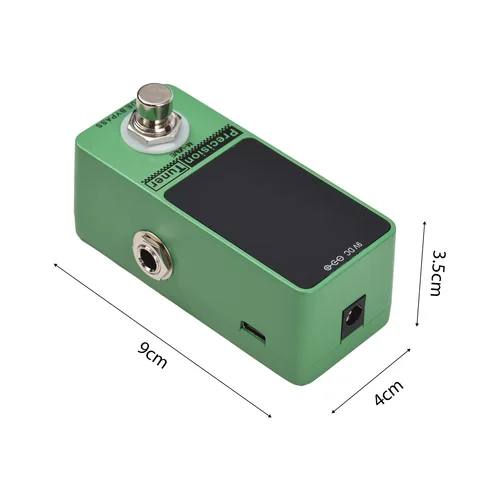 Imagen 2 del producto Pedal sintonizador de precisión de M-VAVE, pantalla LED con Bypass verdadero para guitarra cromática, bajo eléctrico