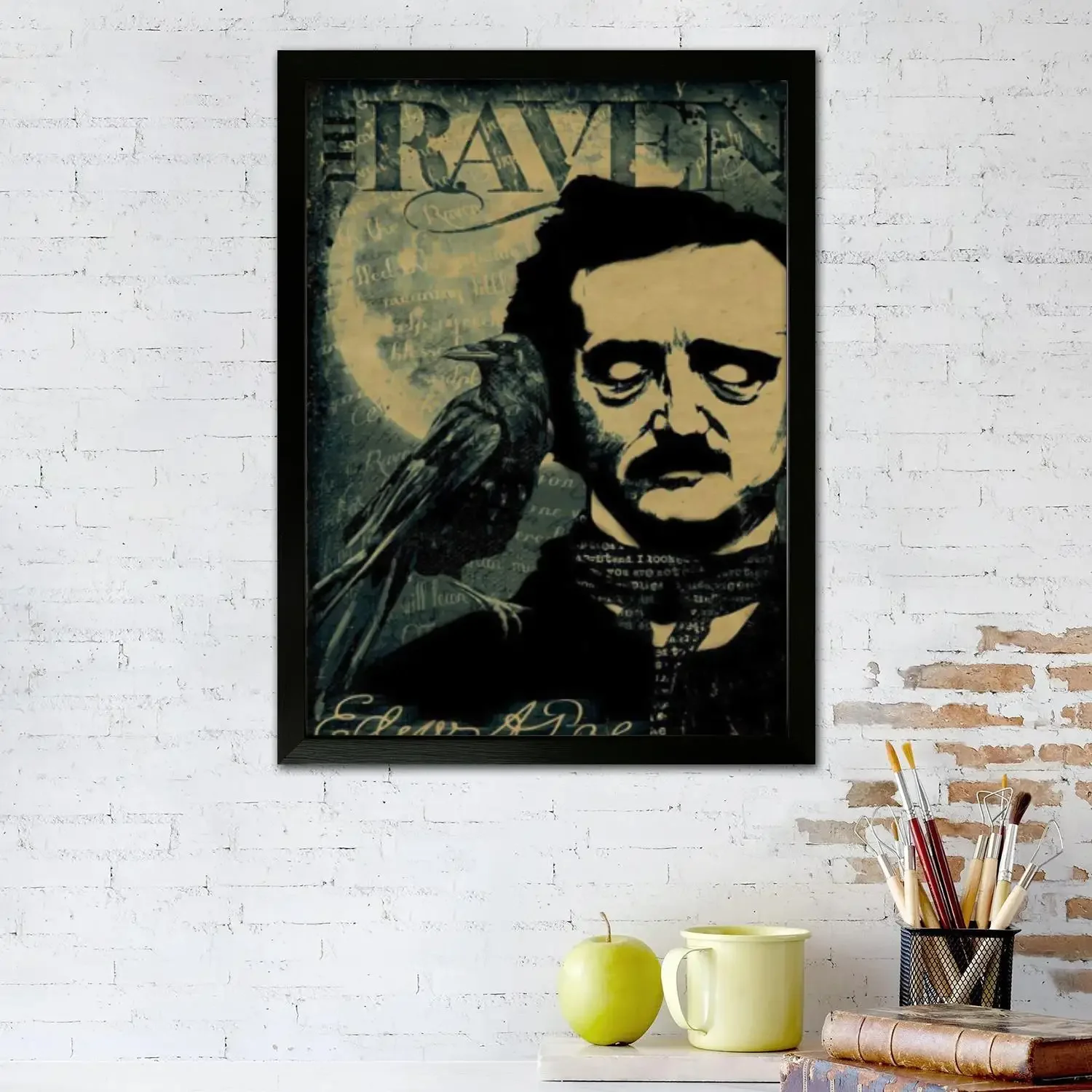 Edgar Allan Poe Poster Prints Wall Art Canvas Painting Poster For Modern Family Living Room Home Decor