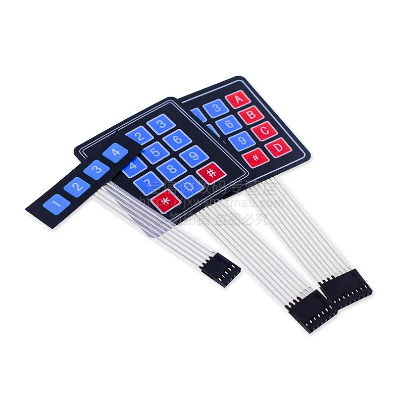 4 12 16 Key 1*4cm 4*3cm 4*4cm Membrane Switch Keypad 1x4 3x4 4x4 Matrix Array Matrix keyboard for arduino smart car