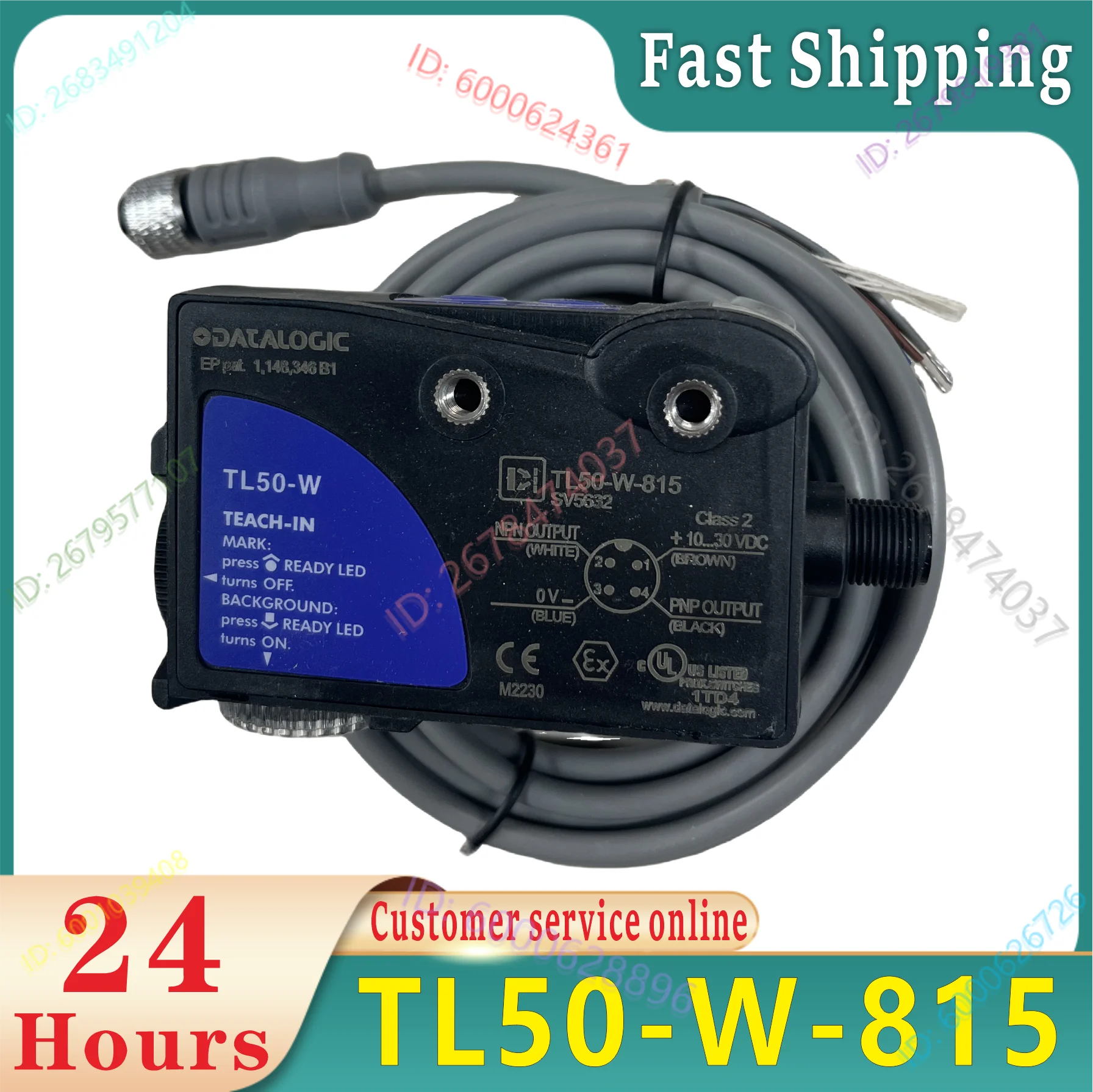 

100% original brand new Datalogic Italian color code sensor TL50-W-815 bag making machine photoelectric switch