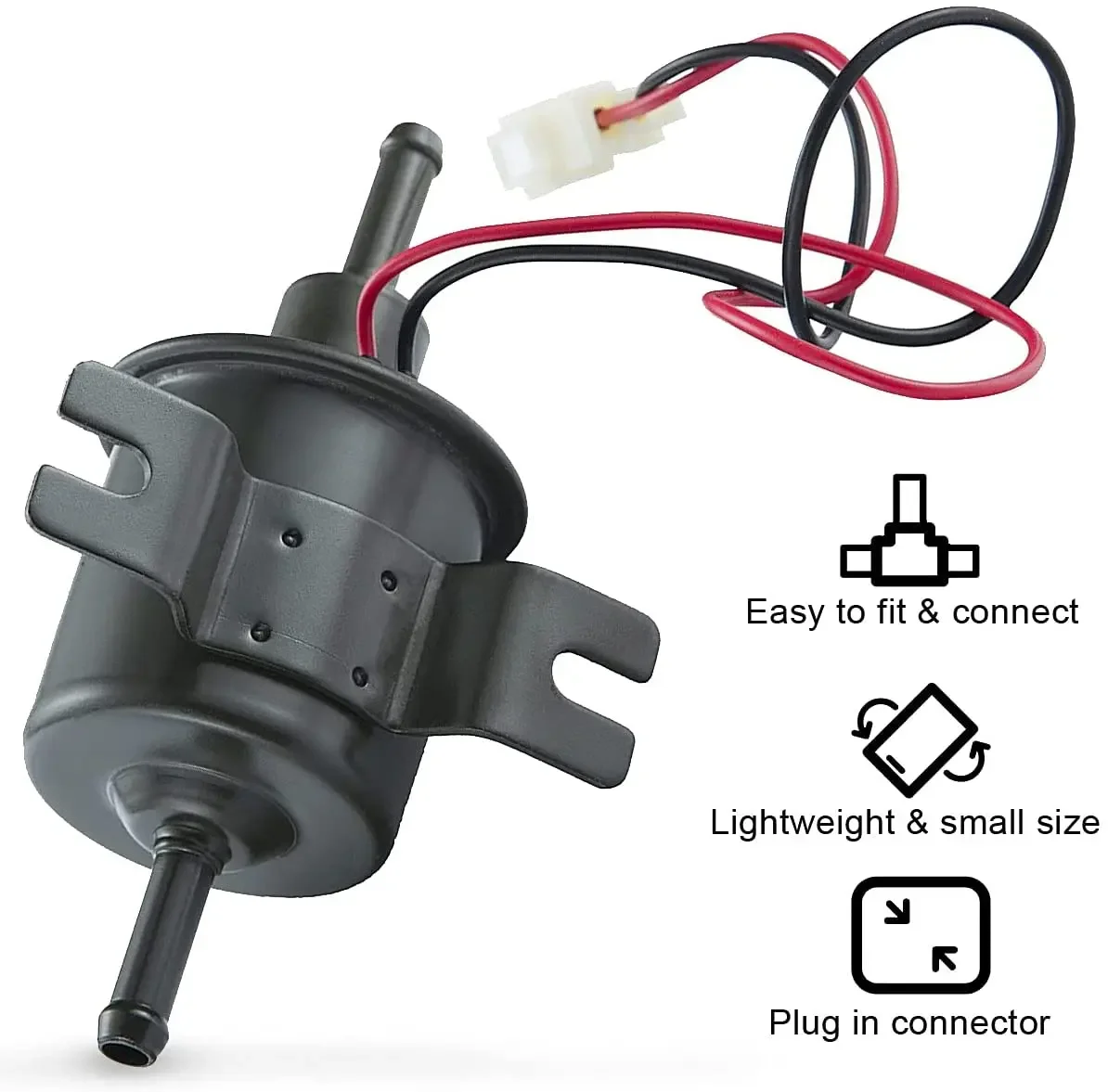 OSIAS 2pcs Pack 12V Electric Fuel Pump HEP-02A Universal Inline Low Pressure for Gas And Diesel