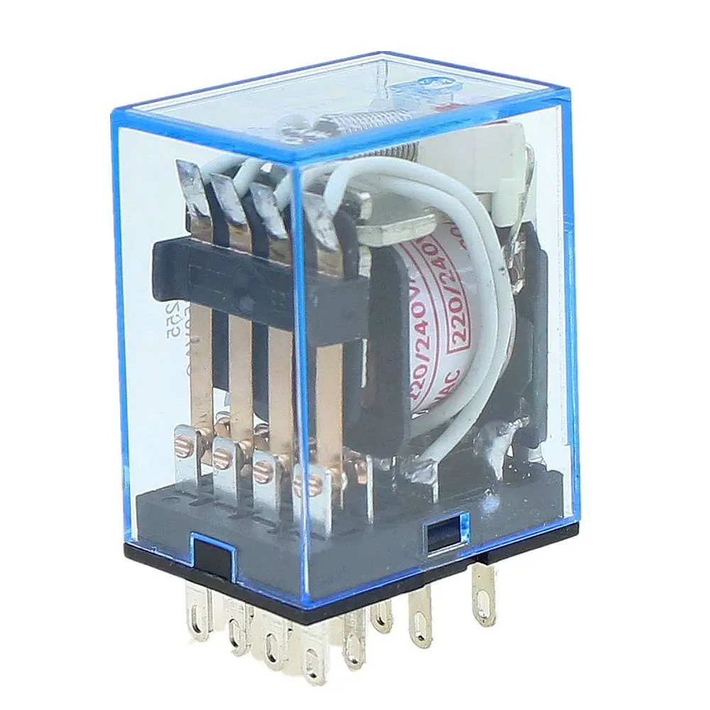 Coil Power Relay LY2NJ  Mini Electromagnetic Relay Electronic Module DPDT 8 Pin LED Lamp Indication Power Supply