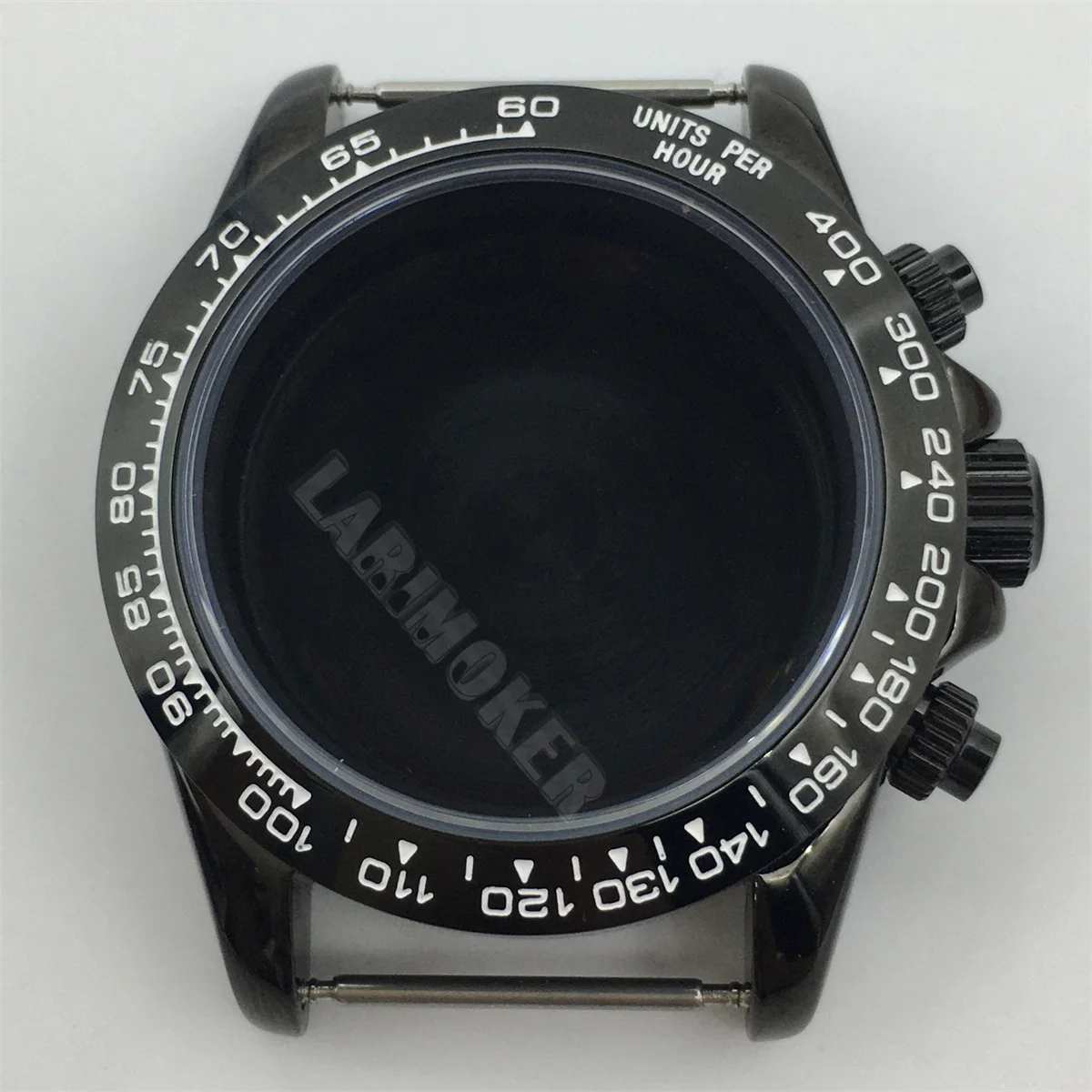 39mm ケース、サファイアガラス、ステンレススチールストラップ、メンズクォーツ時計アクセサリー、VK63 および VK64 クォーツムーブメントに最適