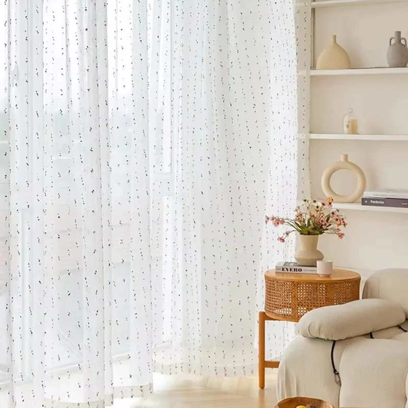 2 قطعة ستائر شفافة مطرزة من الكتان الأمريكي لغرف الأطفال ، ستائر شفافة ناعمة اللون للحضانة ، ستائر قابلة للغسل في الغسالة