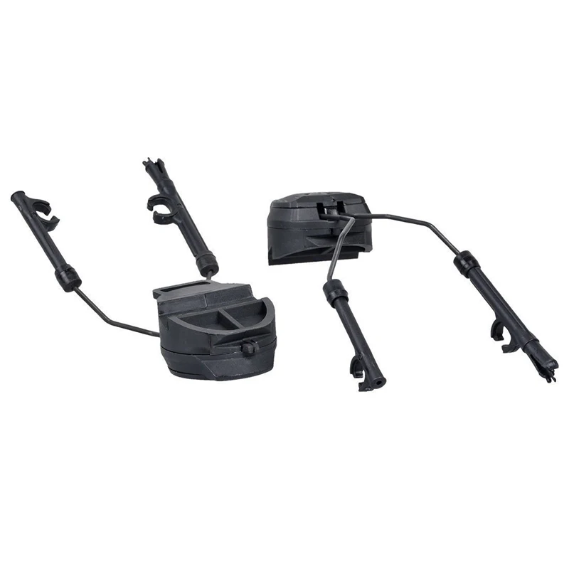 A Pair Tactical Headset Bracket Fast Ops Core Helmet ARC Rail Adapter fit for Comtac II Series Noise Cancelling Headset