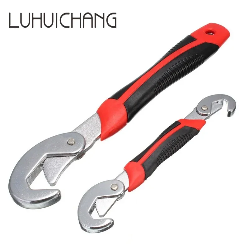 

Universal Key Pipe Wrench 8-22 / 22-32mm Open End Spanner Set High-carbon Steel 45#steel Grip Tool Plumber Multi Hand Tool