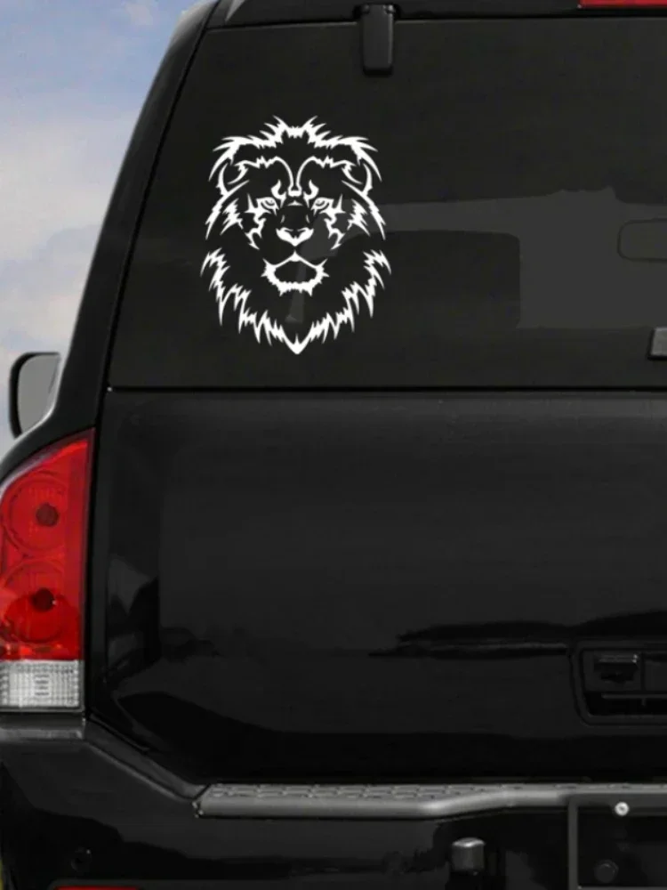 Cool Lion Head Windscreen Car Sticker Automobiles Motorcycles Accessories PVC Decals for BMW VW Audi Octavia Gti