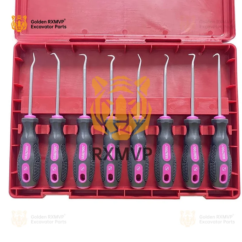 For XMVP Hand Tools 8pcs Combined Hydraulic Cylinder Oil Seal Removal Manual Tool Kit Kits Excavator