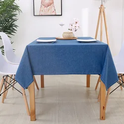 New waterproof and oil proof tablecloth, kitchen dining table rectangular solid color tabletop cover, tea tablecloth, new home d