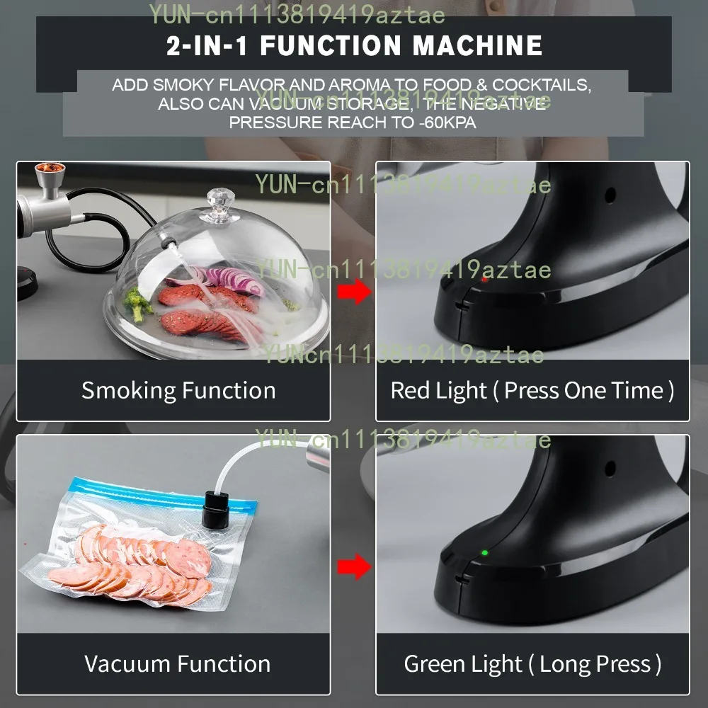 Vacuum smoke function smoking