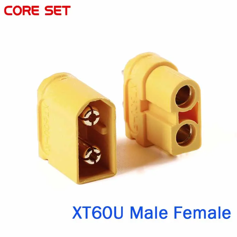 2pcs Amass XT60U Male&Female Bullet Connectors Plug With 3.5mm Gold Plated Banana For Lipo Battery RC Car Quadcopter Airplane