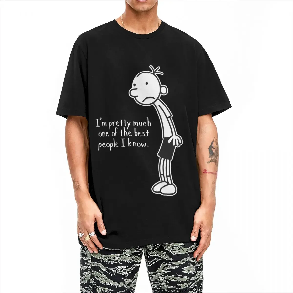 Diary Of A Wimpy Kid T-Shirt Men Women Loded Diper Band Vintage 100% Cotton Tee Shirt Short Sleeve T Shirt New Arrival Tops