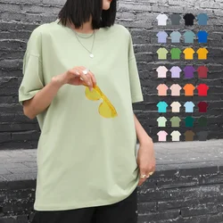 High Quality 100% Cotton Oversized T shirt Plain Blank Men's T-shirt Unisex Wholesale Custom Casual Women's Tee