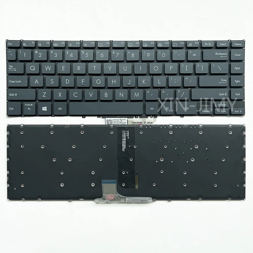 Imagem -01 - Teclado Retroiluminado para Asus us Russo Zenbook Ux363e Ux363ea Ux363j Ux363ja X371ea Ux371 Ux371e Ux371ea Uxf3000 Uxf3000e Ux363