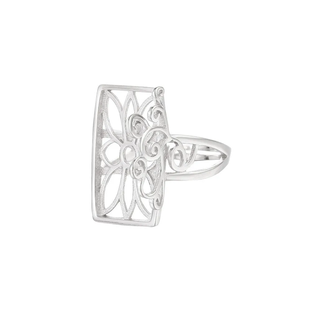 

Ring Base for 13x21mm Rectangle Cabochons Ring Setting Gold Plated 925 Silver Adjustable Ring Blank