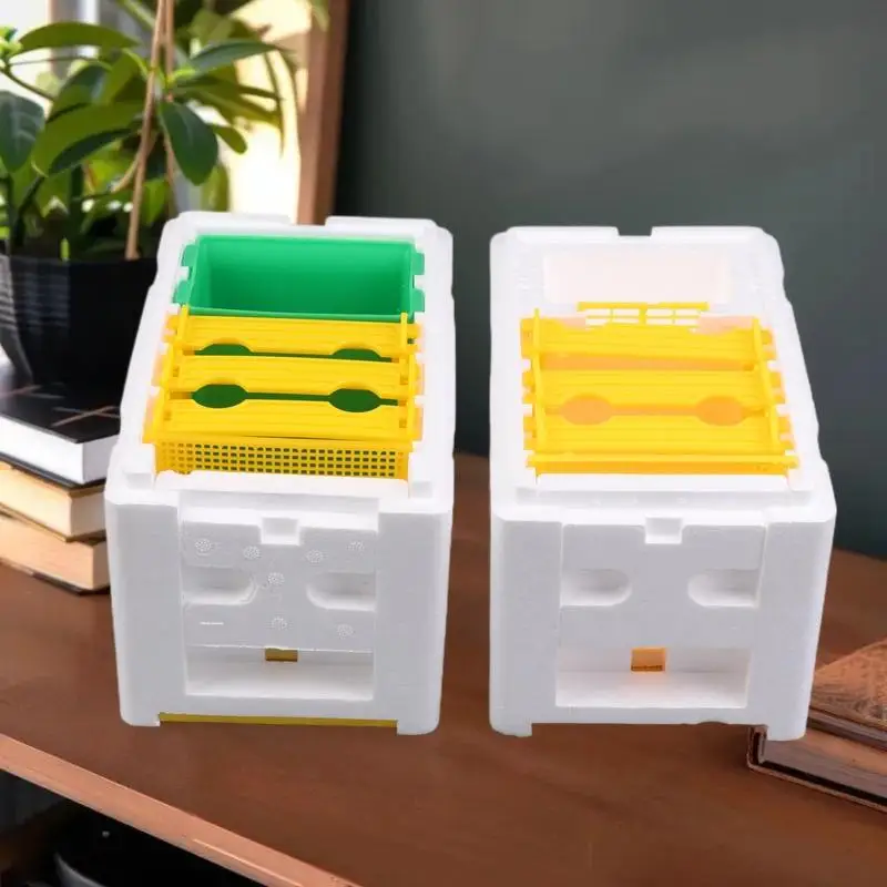 Queen Bee Breeding Box Bee Mating Box Foam Bee Hive Box Beekeeper Garden Pollination Breeding Case Beekeeping Equipment