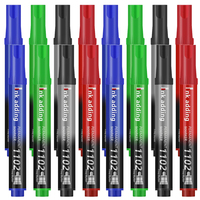 4Pcs/set Art Black Blue ink Permanent Paint Marker Pen for Plastic Wood Stone Metal Glass Doodling Marking Graffiti Waterproof