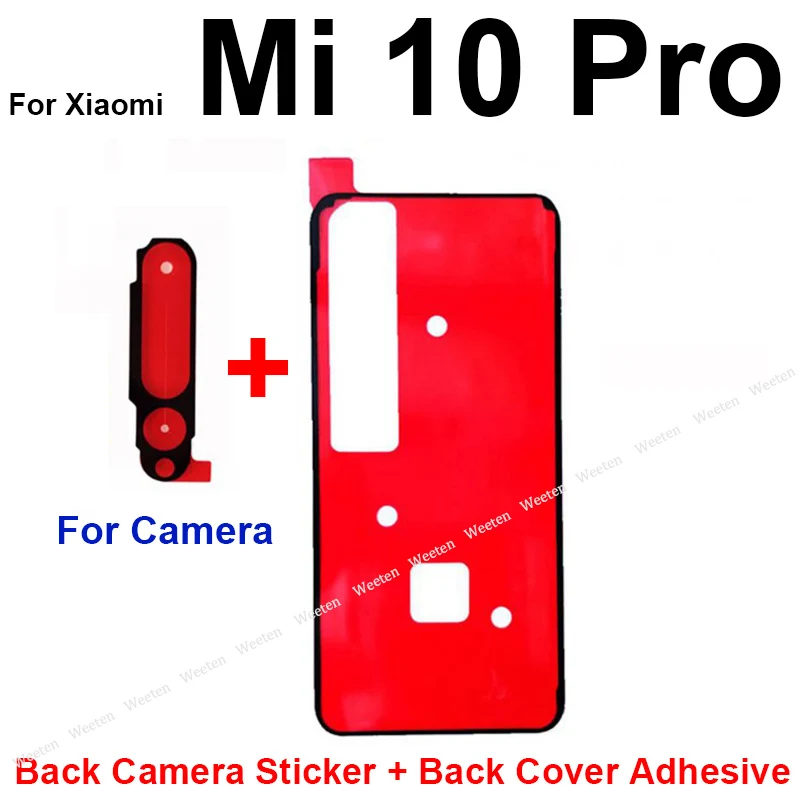 Rear Camera Sticker Back Cover Adhesive Back Housing Battery Cover Glue Tape For Xiaomi Mi 10 Pro Lite Ultra 10T Lite 10S 10T 5G